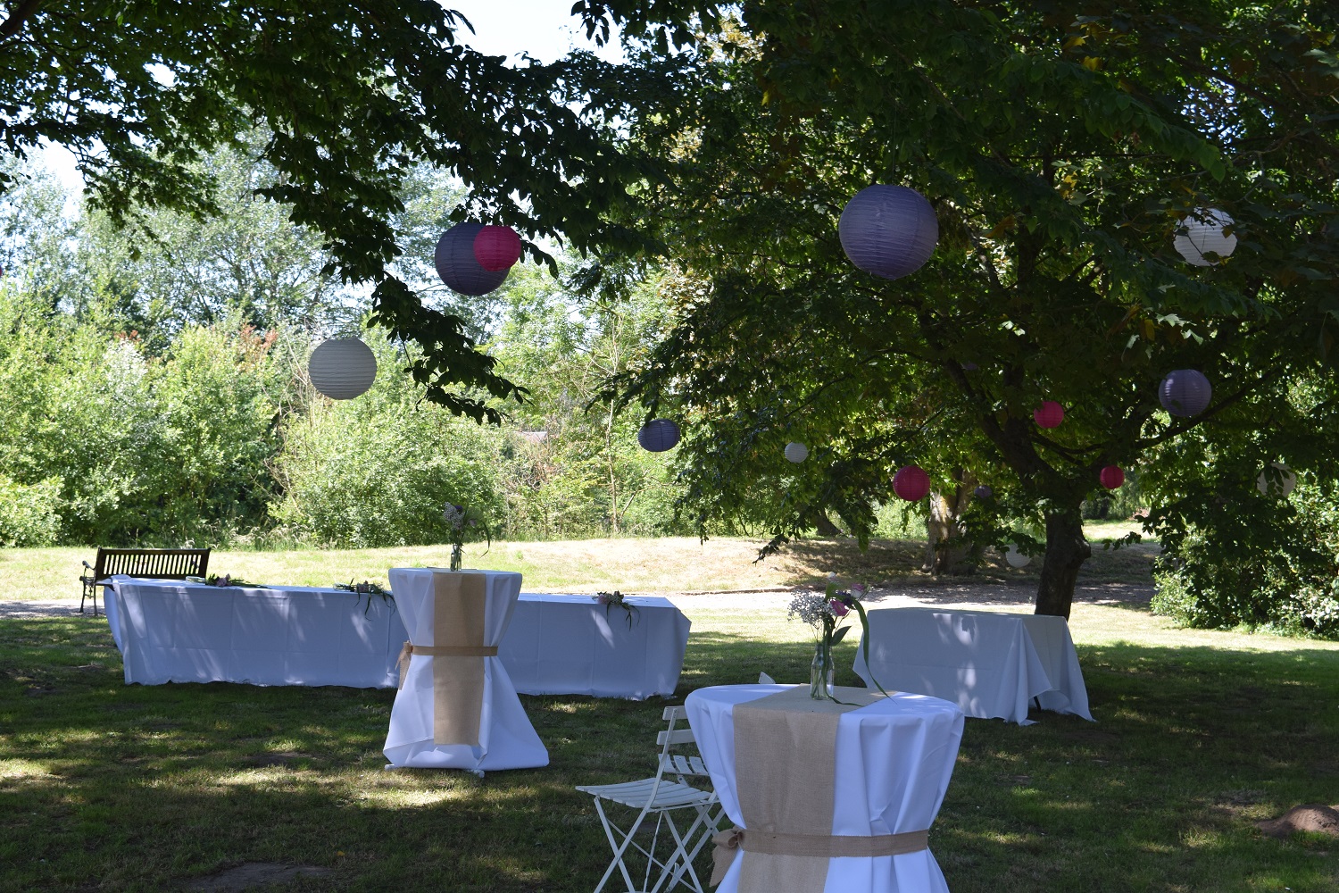 Jardin reception Le Thurel